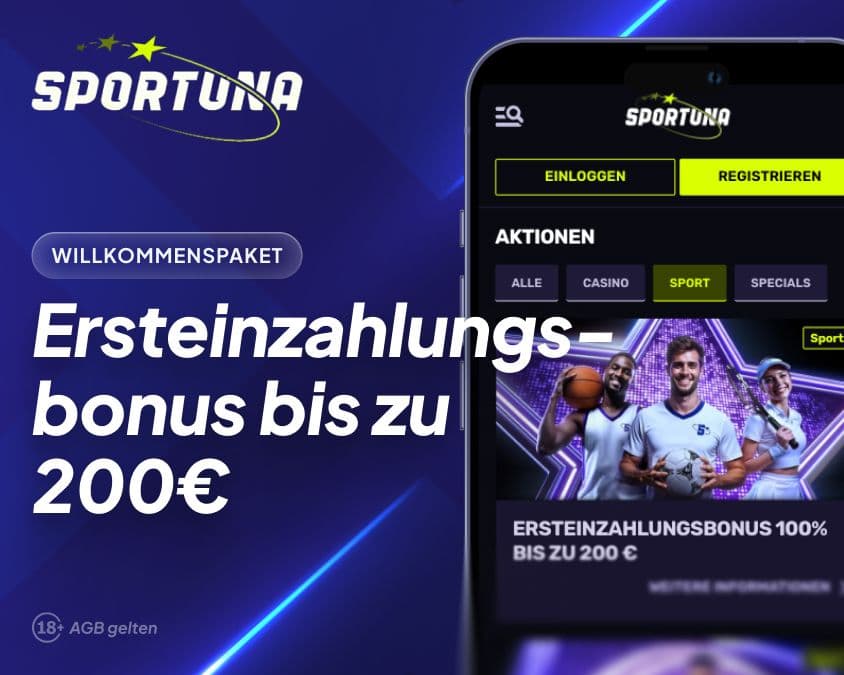 Sportuna Sportwetten Willkommensbonus