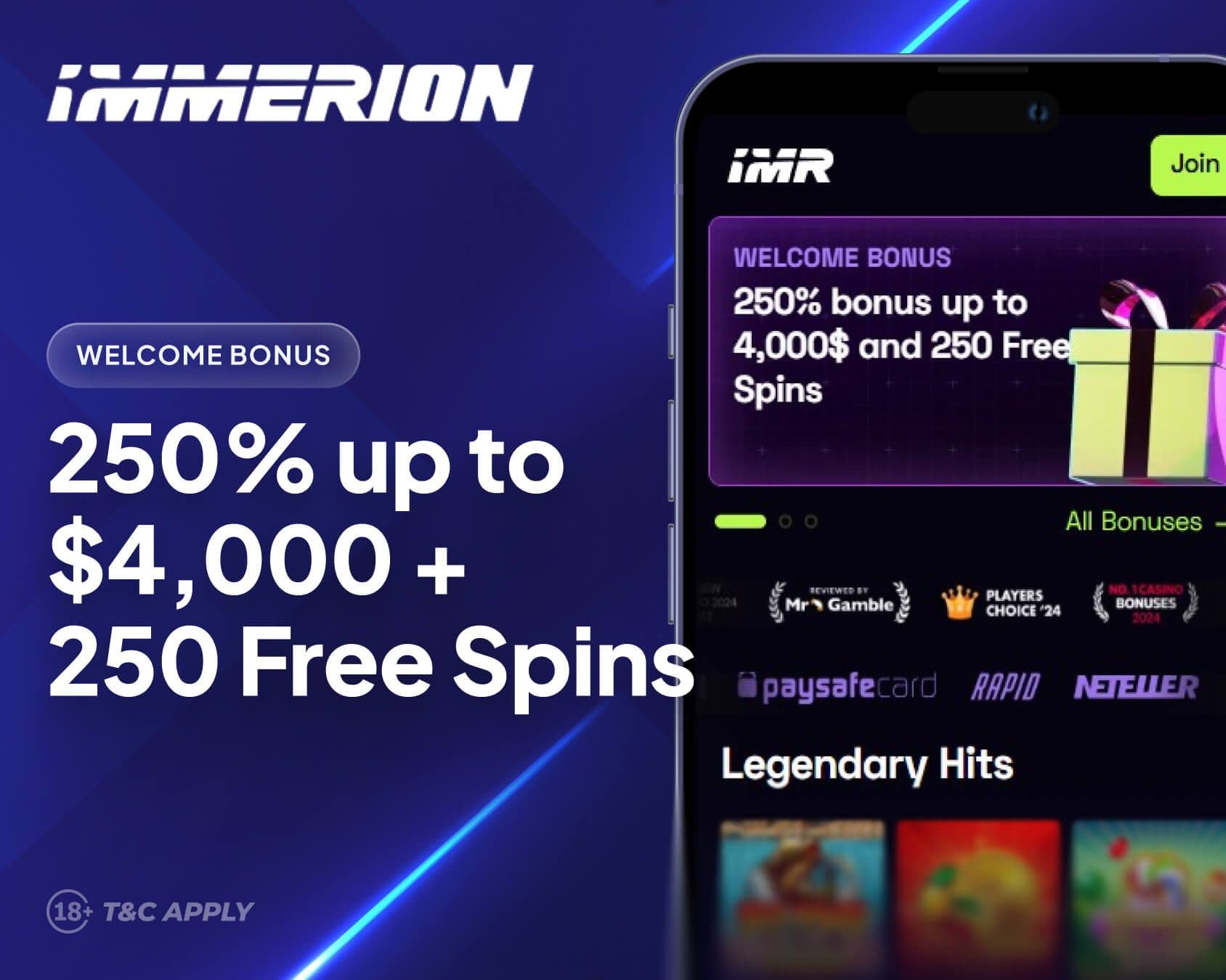 immerion casino welcome offer