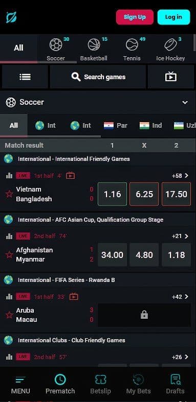 cosmobet livebetting mobile