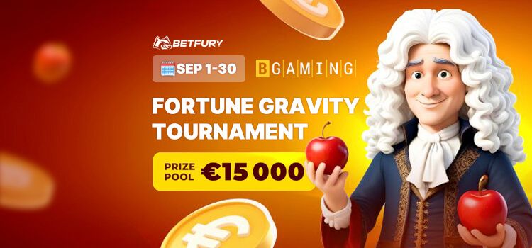 Spin Your Way to Riches in the €15,000 Fortune Gravity Tournament at BetFury!