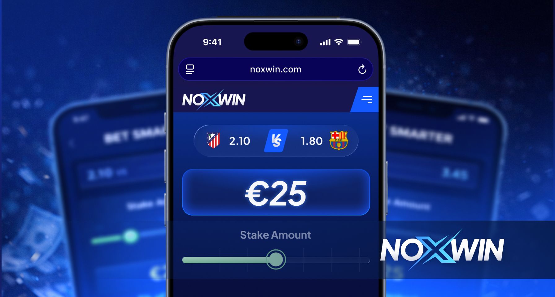 Cover showing €25 stake selector and football odds on mobile screen for bankroll management guide.