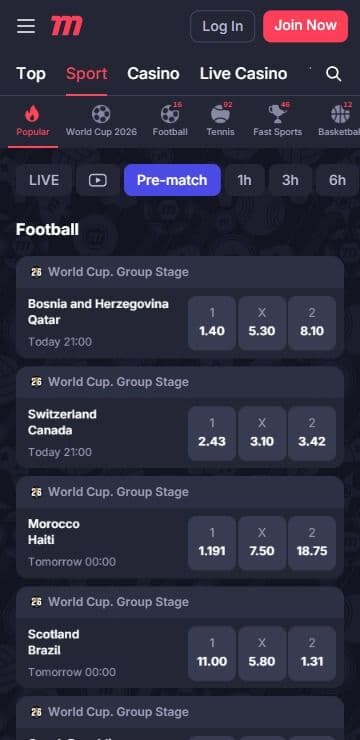 marathonbet betting mobile