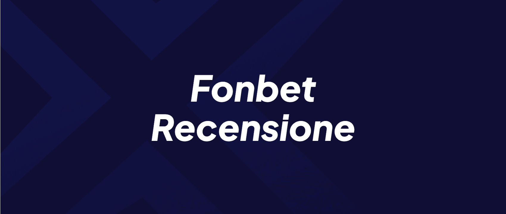 Fonbet Recensione