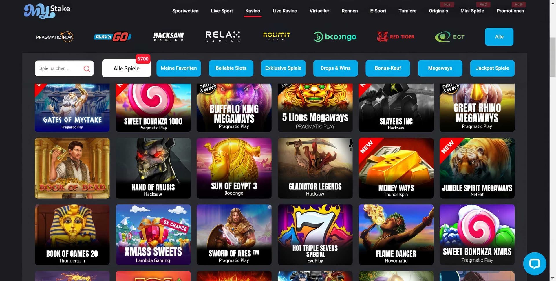 Mystake Slots Desktop