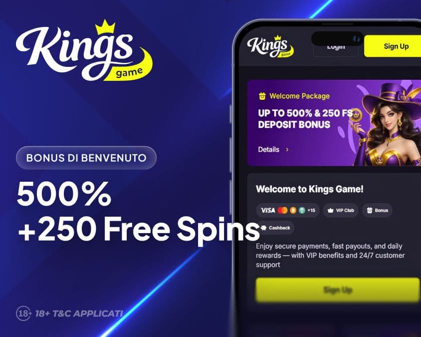 Kings.Game Bonus di Benvenuto