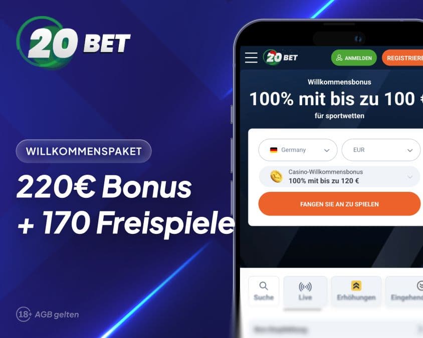 20Bet Casino Willkommenspaket