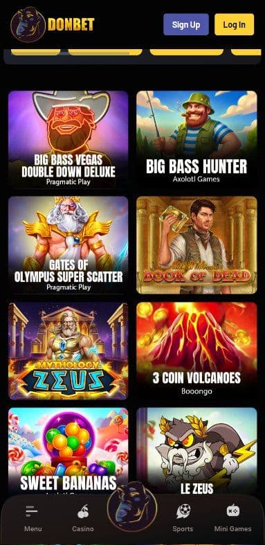 Donbet Casino Slots Mobile