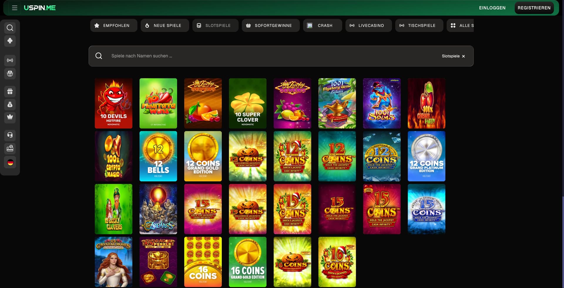 USpin Casino slots