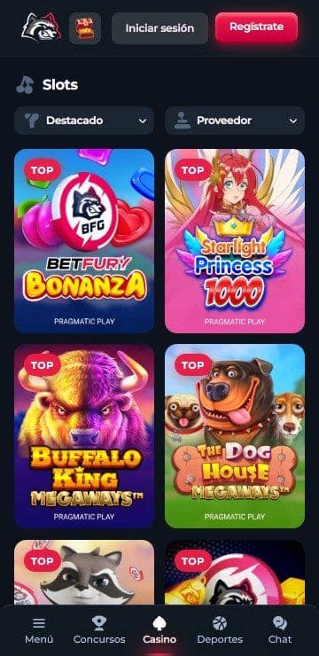 Tragamonedas de betfury mobile