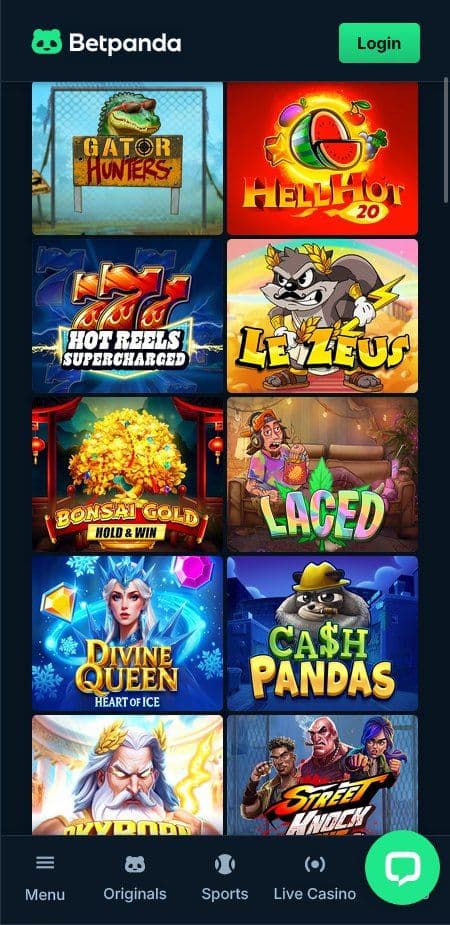 BetPanda Casino Mobile Slots