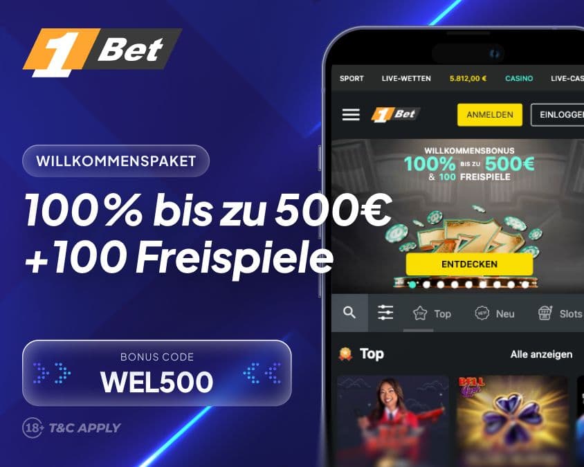 1Bet Casino Willkommenspaket