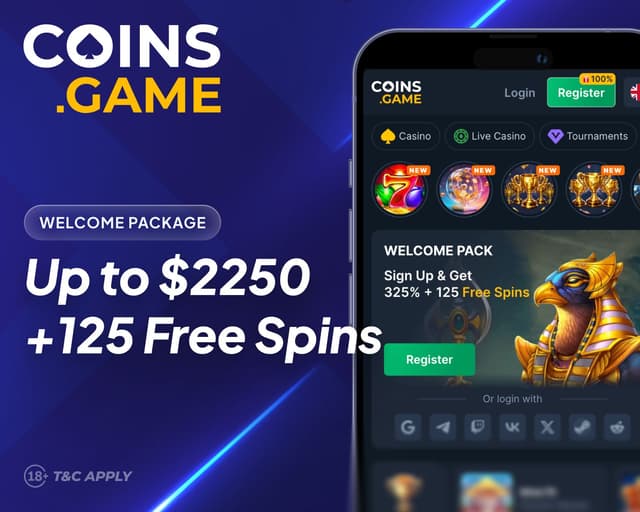 coins.game casino welcomer offer