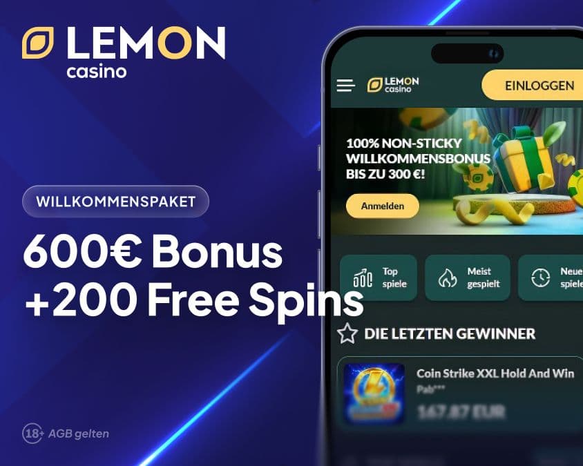 Lemon Casino Willkommensbonus