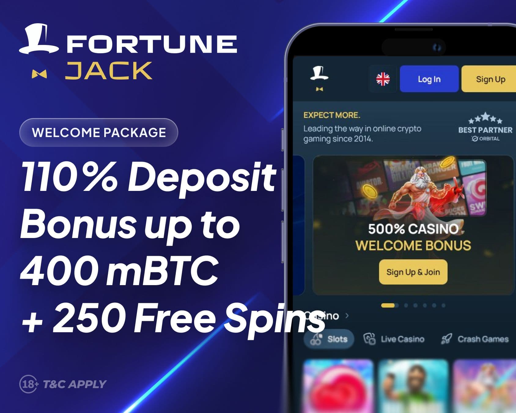 FortuneJack Casino Welcome Bonus