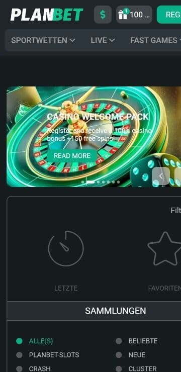 planbet homepage mobile