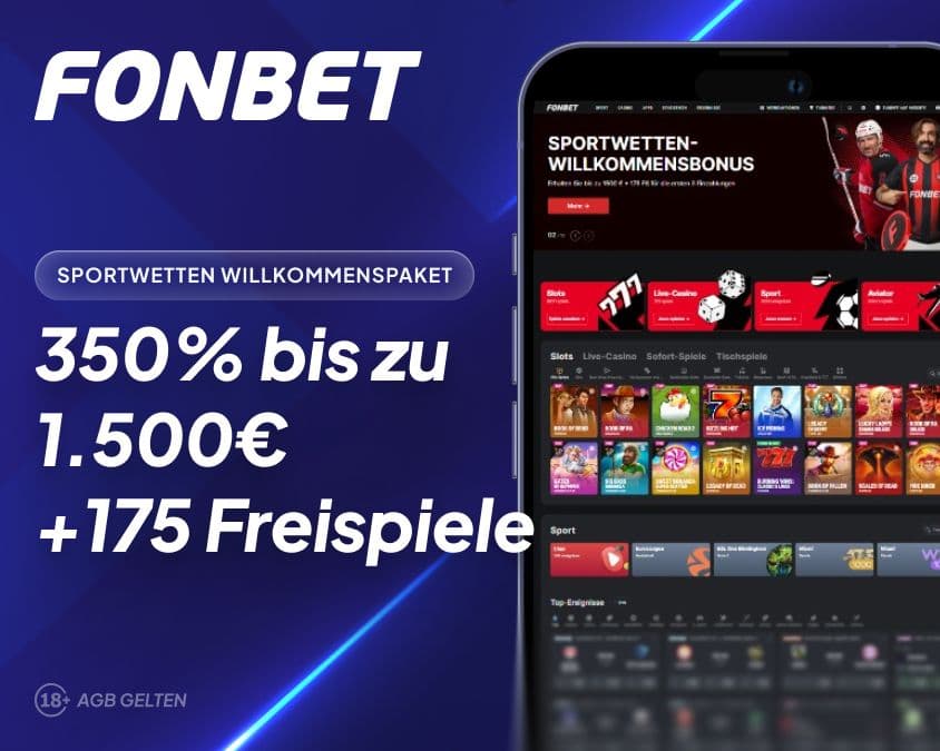 Fonbet Sportwetten Willkommensbonus