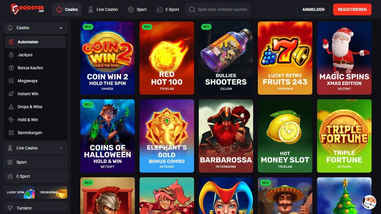 roosterbet spielautomaten desktop