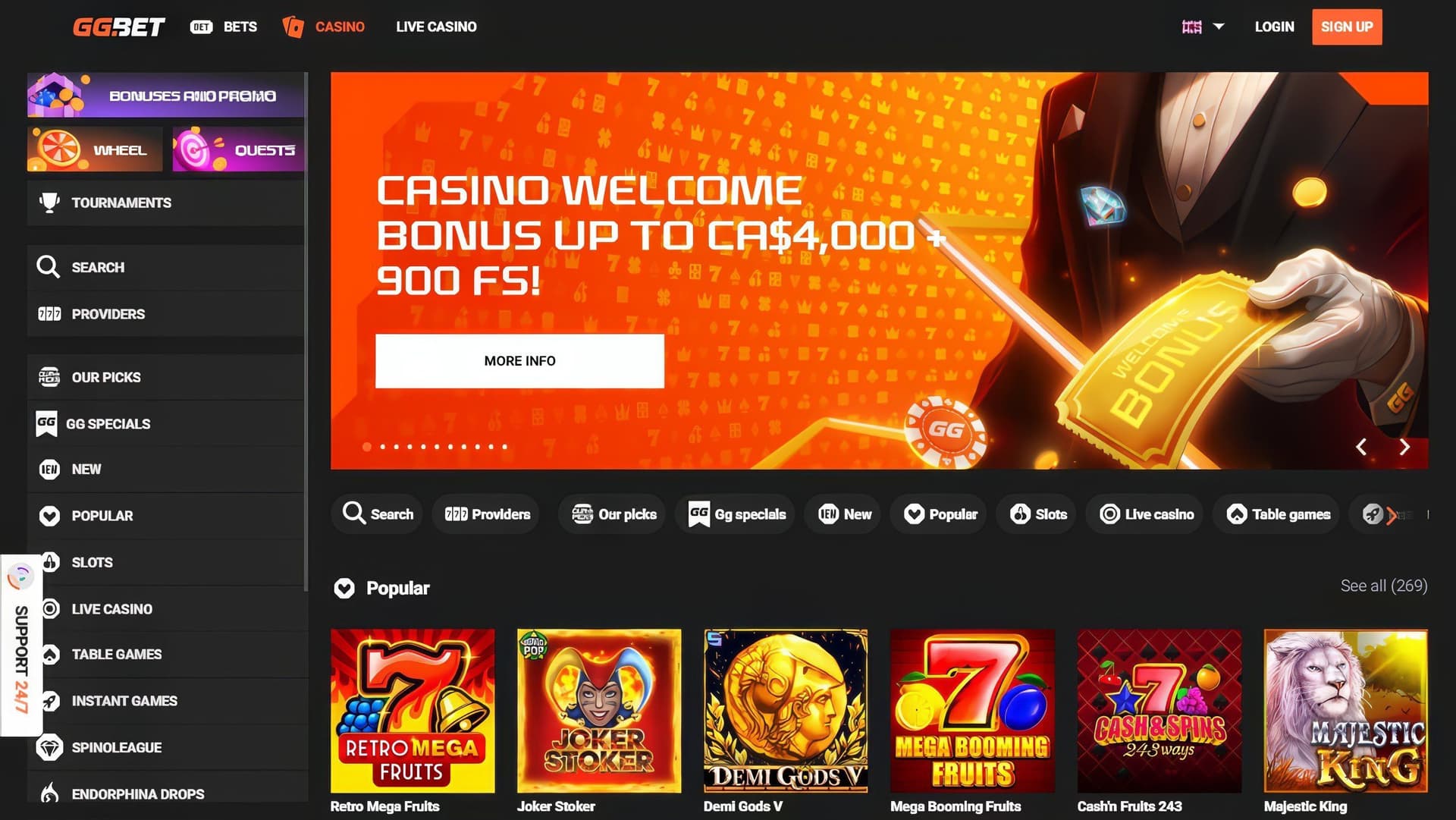 gg bet homepage desktop