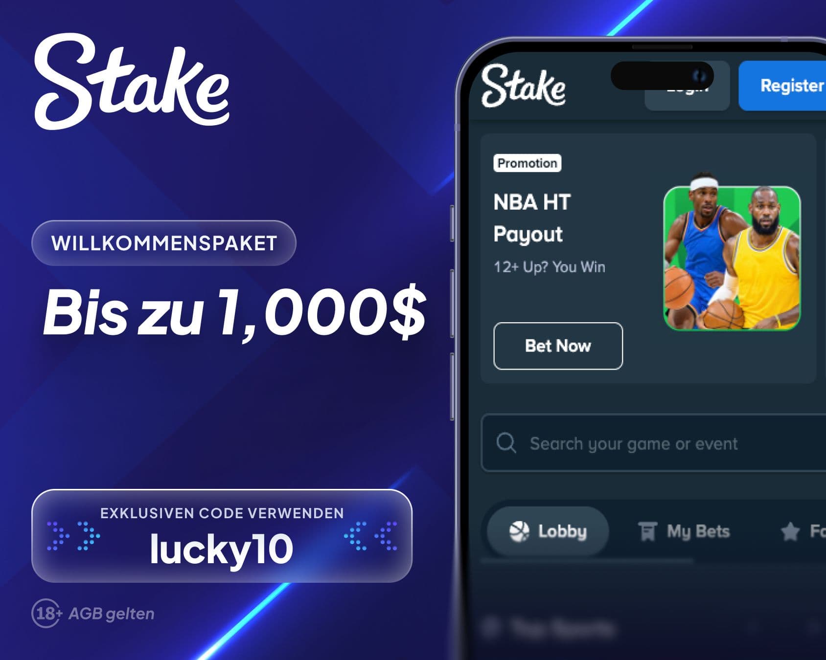 Stake Sportwetten-Willkommensbonus