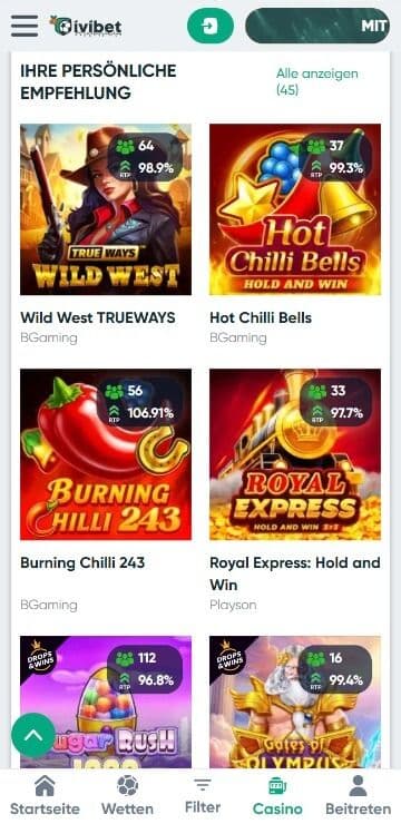 ivibet spielautomaten mobile