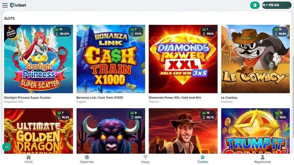 Slots de Casino de Ivibet.
